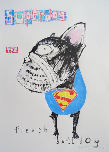 Print of Pop Art Dogs Drawings by Andy Shaw