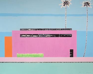 Original Pop Art Architecture Paintings by Andy Shaw