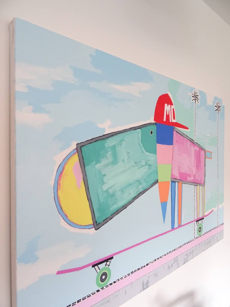 Original Pop Art Abstract Painting by Andy Shaw