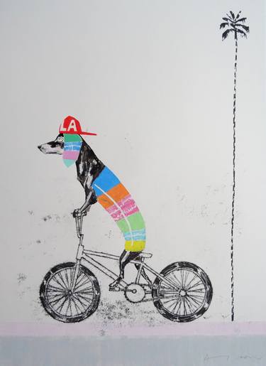 Print of Pop Art Bicycle Paintings by Andy Shaw