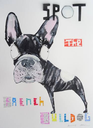 Original Pop Art Dogs Paintings by Andy Shaw