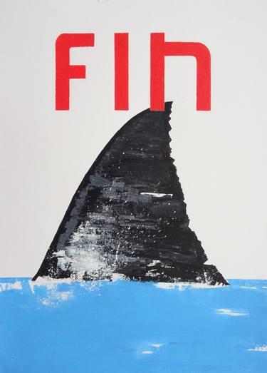 Saatchi Art Artist Andy Shaw; Painting, “Jaws (beginning, middle, end)” #art
