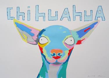 Original Pop Art Dogs Paintings by Andy Shaw