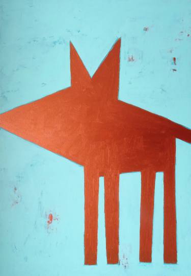 Original Abstract Dogs Paintings by Andy Shaw