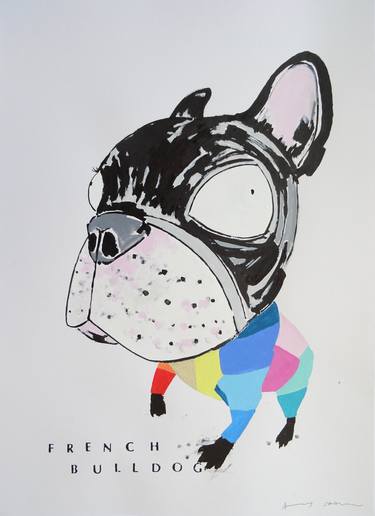 Print of Pop Art Dogs Paintings by Andy Shaw