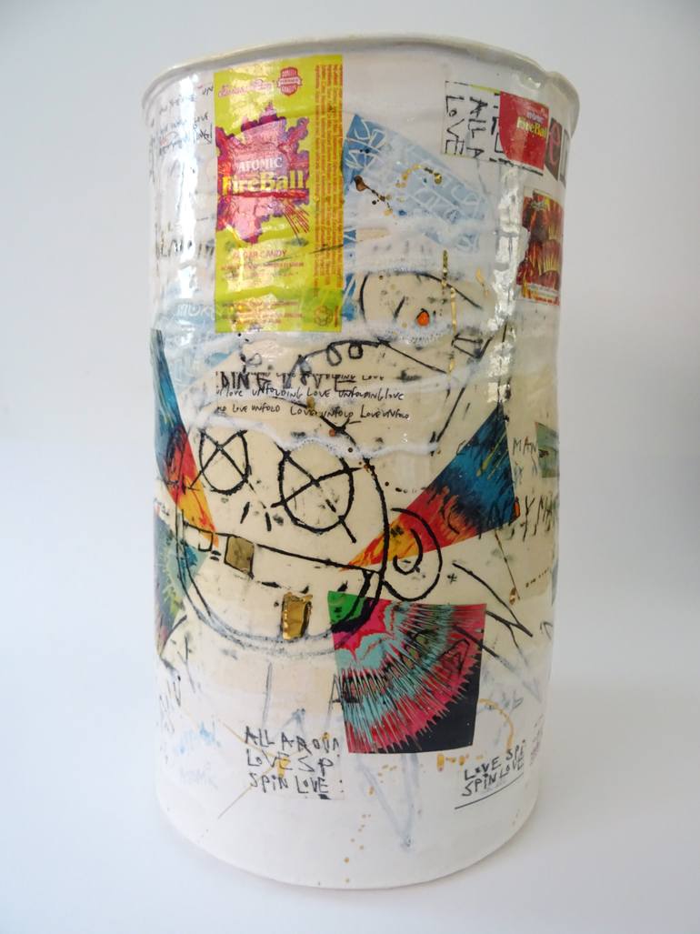 Original Expressionism Graffiti Sculpture by Andy Shaw