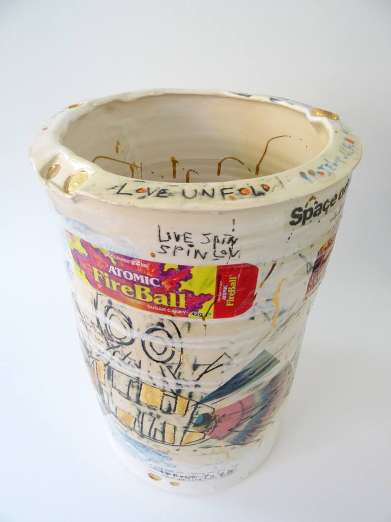 Original Expressionism Graffiti Sculpture by Andy Shaw