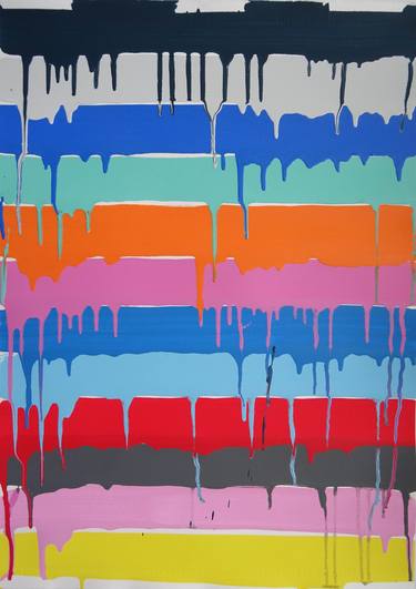 Original Pop Art Abstract Paintings by Andy Shaw