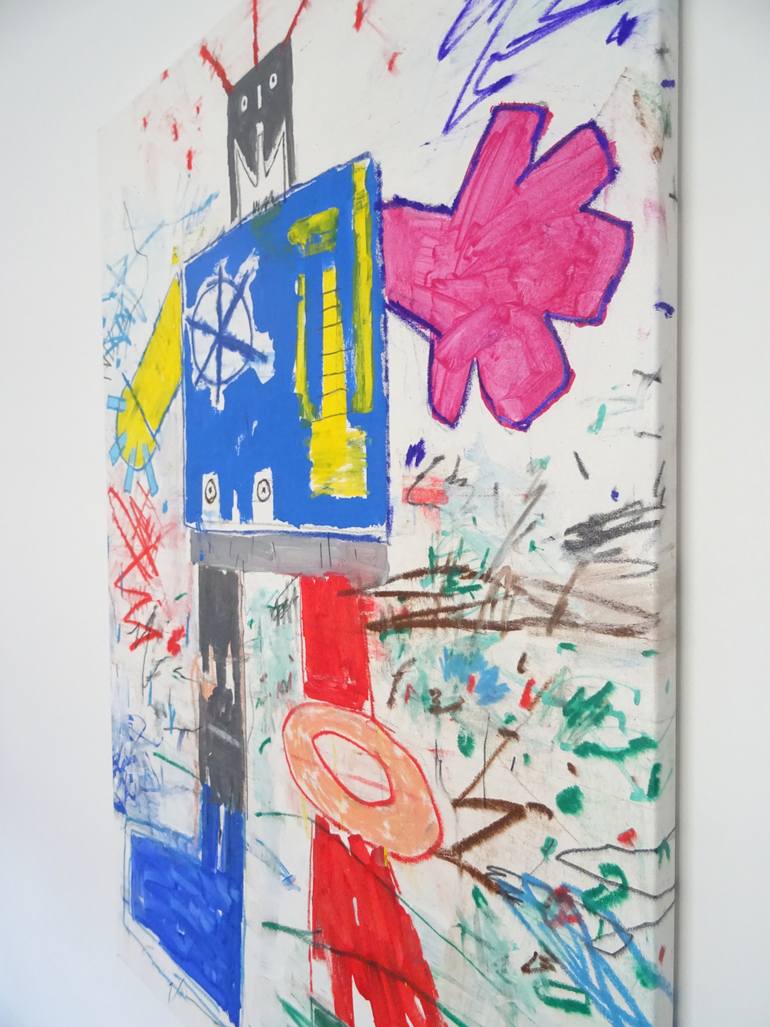 Original Pop Art Abstract Painting by Andy Shaw