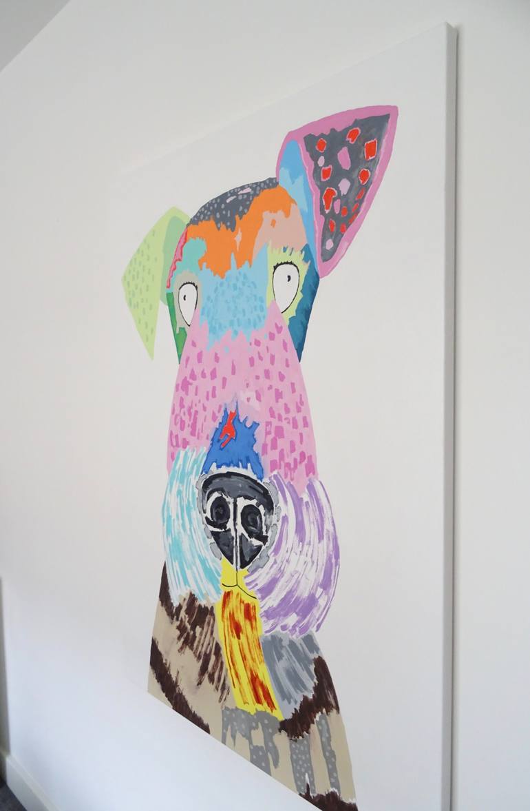 Original Abstract People Painting by Andy Shaw