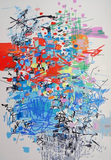 Original Pop Art Abstract Paintings by Andy Shaw