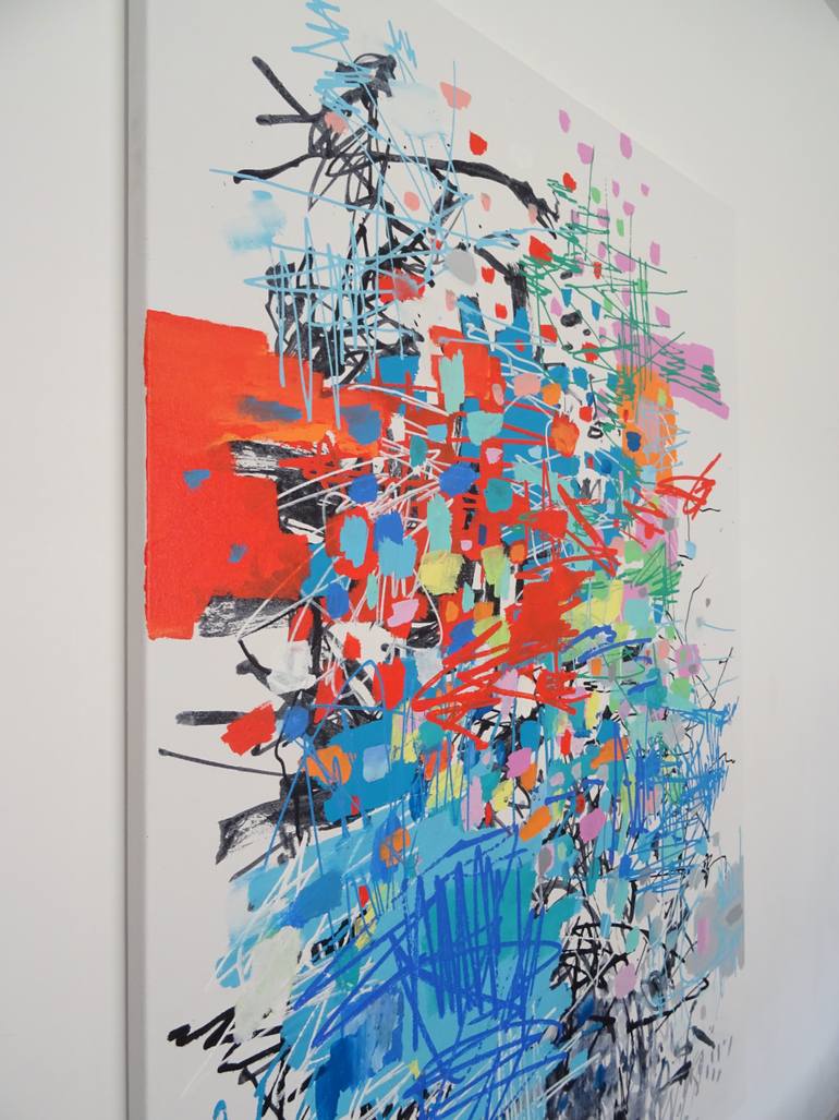 Original Abstract Expressionism Abstract Painting by Andy Shaw