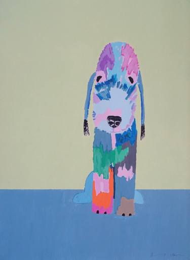 Original Abstract Dogs Paintings by Andy Shaw