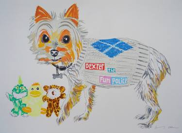 Print of Pop Art Dogs Paintings by Andy Shaw