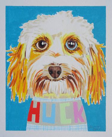 Print of Pop Art Dogs Paintings by Andy Shaw