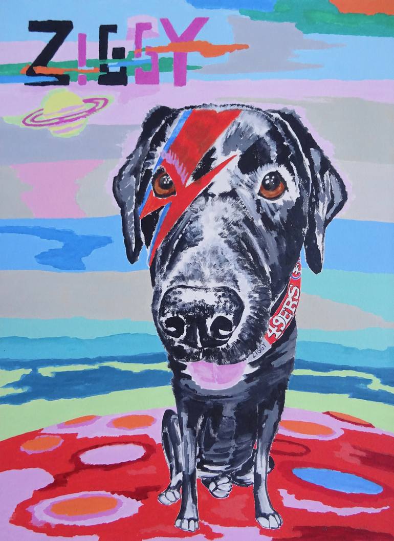 Print of Pop Art Dogs Painting by Andy Shaw