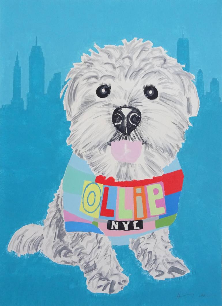 Print of Pop Art Dogs Painting by Andy Shaw