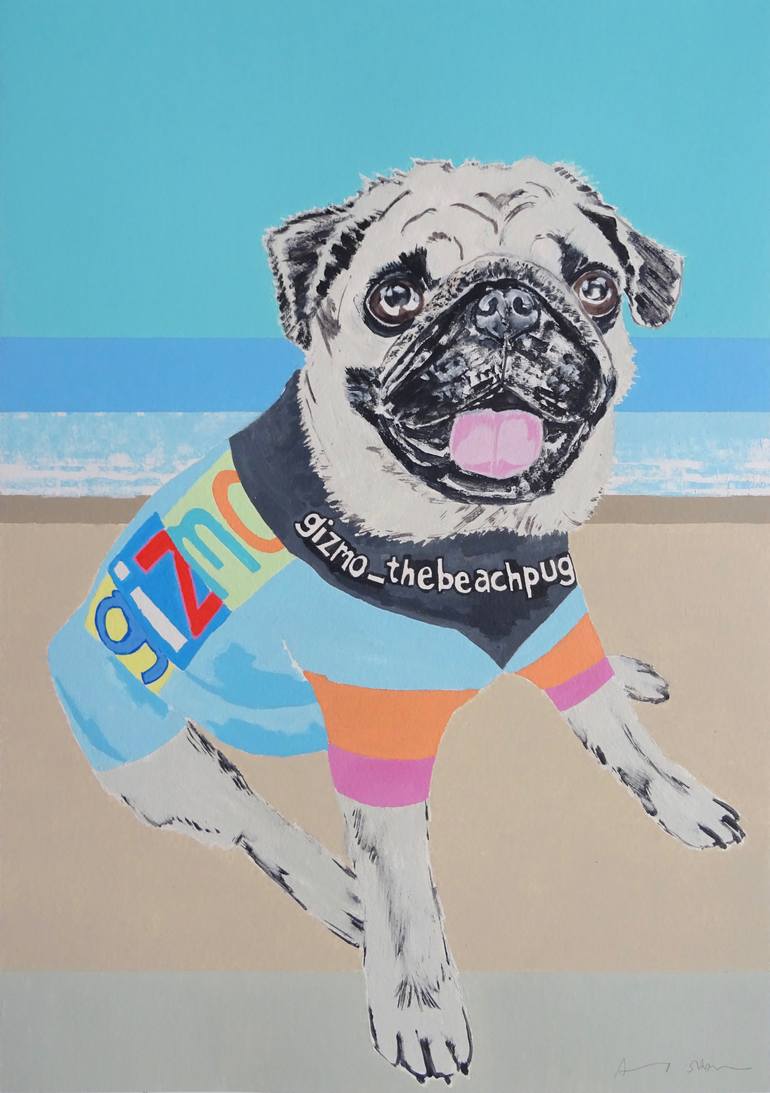Print of Pop Art Dogs Painting by Andy Shaw