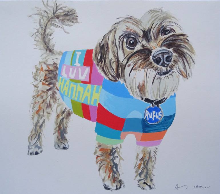 Print of Pop Art Dogs Painting by Andy Shaw