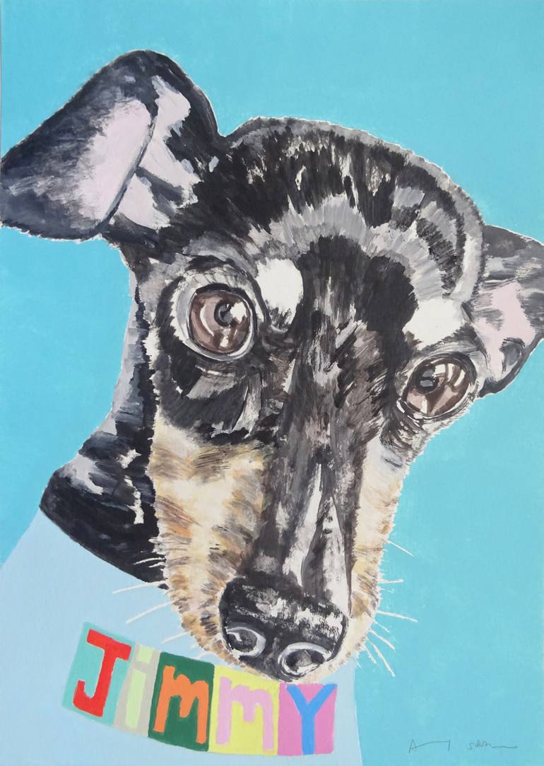 Print of Pop Art Dogs Painting by Andy Shaw