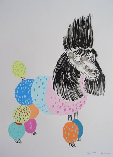 Original Pop Art Dogs Paintings by Andy Shaw