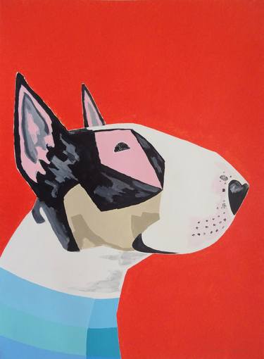 Print of Pop Art Dogs Paintings by Andy Shaw