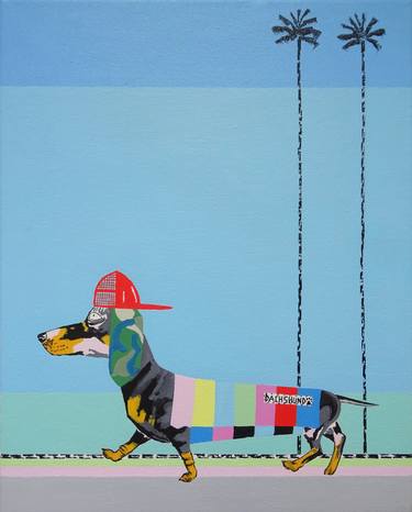 Print of Pop Art Dogs Paintings by Andy Shaw