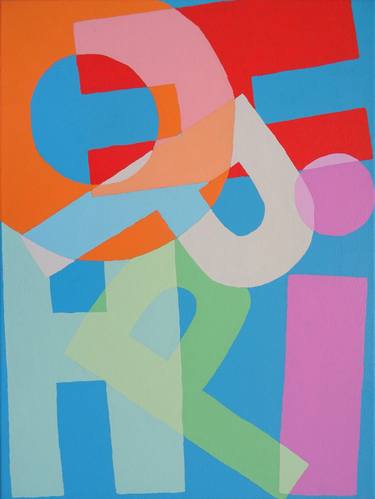 Original Pop Art Abstract Paintings by Andy Shaw