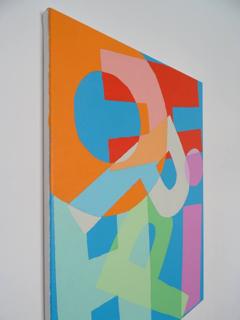 Original Pop Art Abstract Painting by Andy Shaw