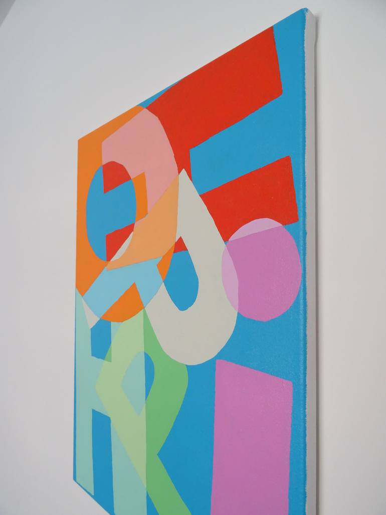 Original Pop Art Abstract Painting by Andy Shaw