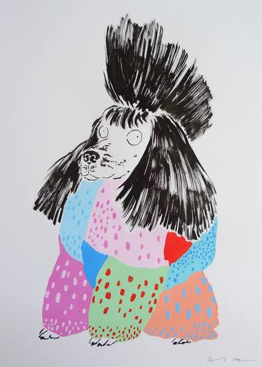 Print of Dogs Paintings by Andy Shaw