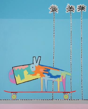 Original Pop Art Dogs Paintings by Andy Shaw