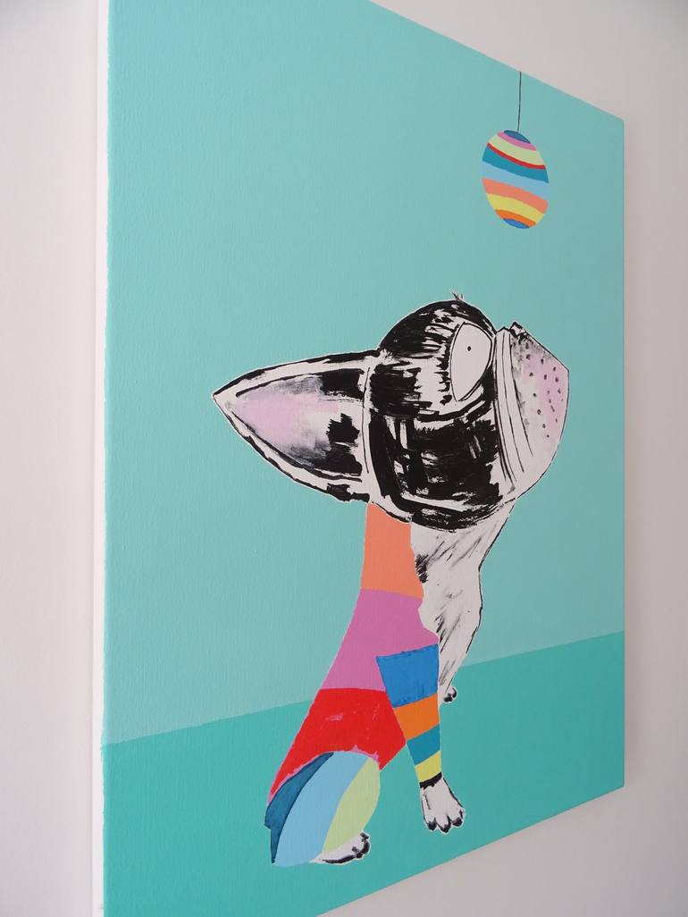 Original Pop Art Dogs Painting by Andy Shaw