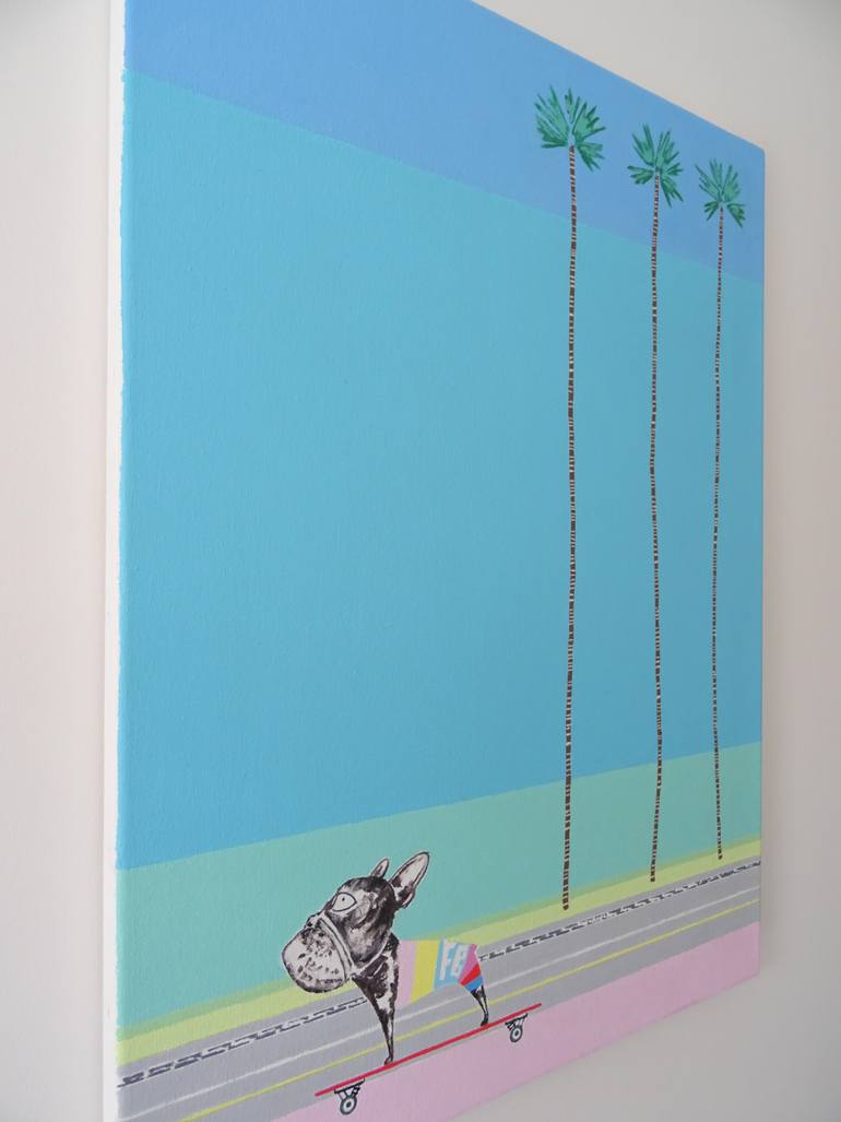 Original Contemporary Dogs Painting by Andy Shaw