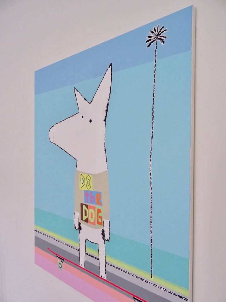 Original Pop Art Dogs Painting by Andy Shaw