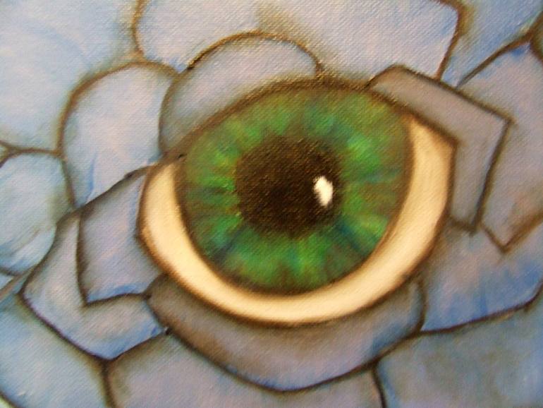 Original Surrealism Botanic Painting by Angela Raia