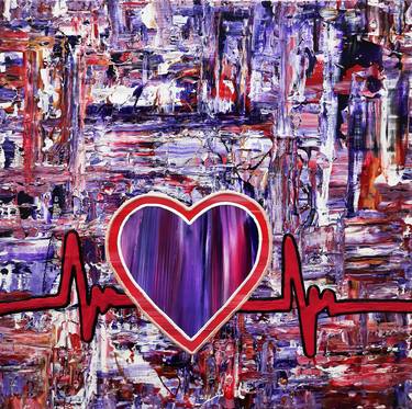 Original Abstract Love Painting by Simon Slater