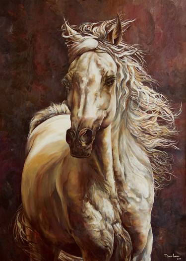 Print of Horse Paintings by Dema Al Hariri