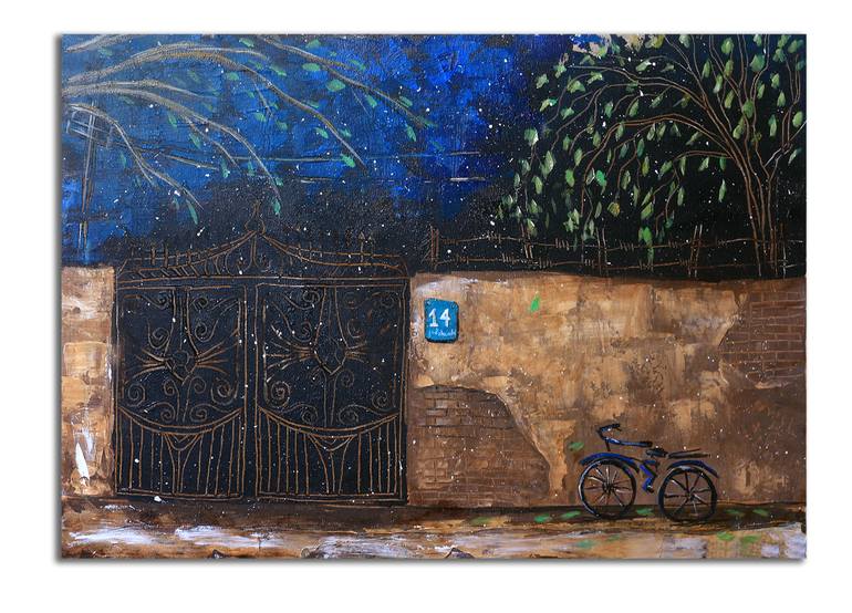 Original Bike Painting by tamar tukhashvili