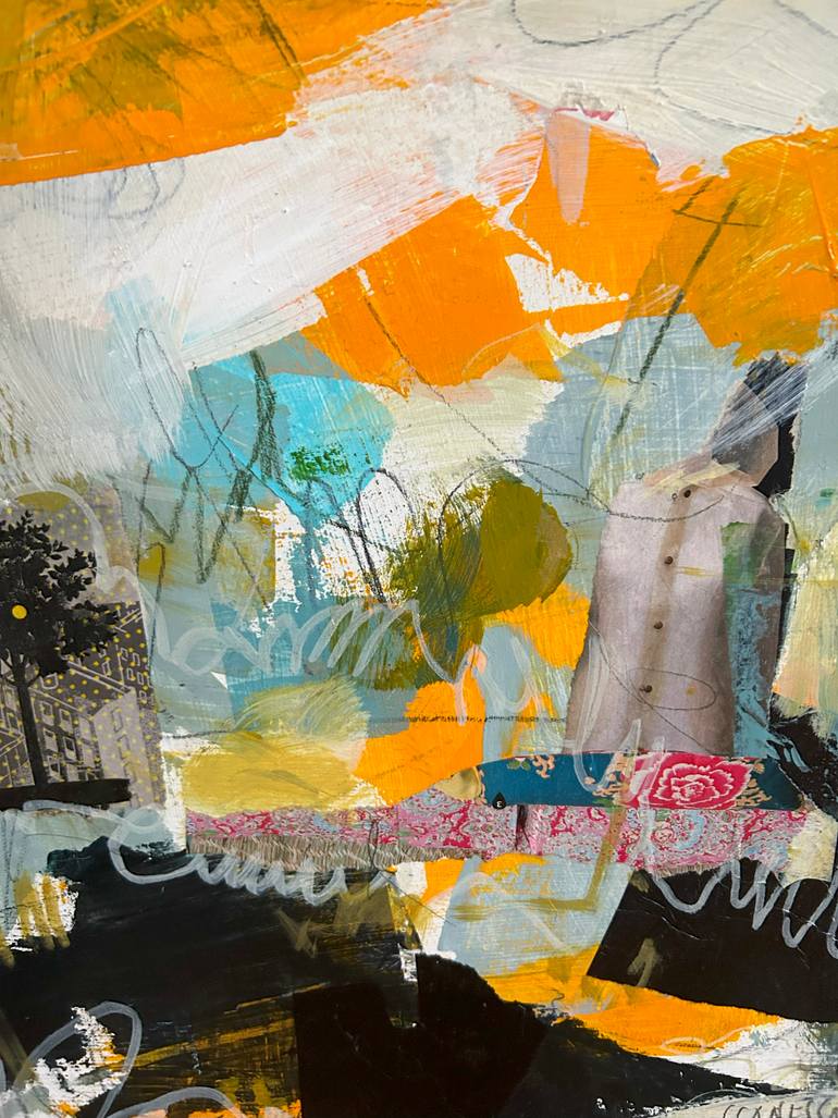 Original Abstract Mixed Media by Catalina Canessa Gracia