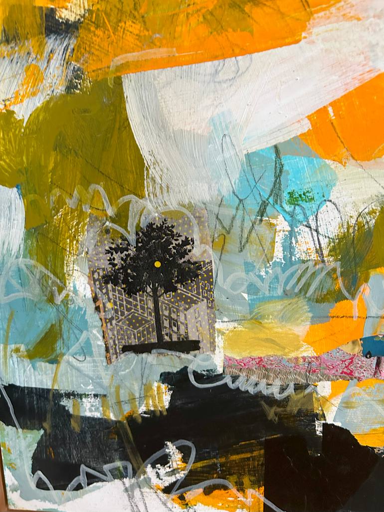 Original Abstract Mixed Media by Catalina Canessa Gracia
