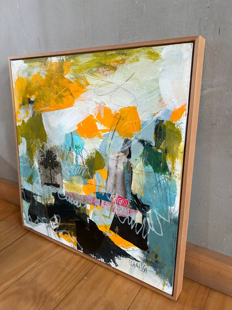 Original Abstract Mixed Media by Catalina Canessa Gracia