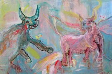 Original Expressionism Animal Paintings by Sciarelli Claudia