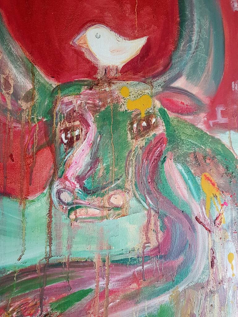 Original Expressionism Animal Painting by Sciarelli Claudia