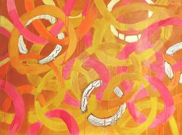 Original Abstract Expressionism Patterns Paintings by Bianca Kremer