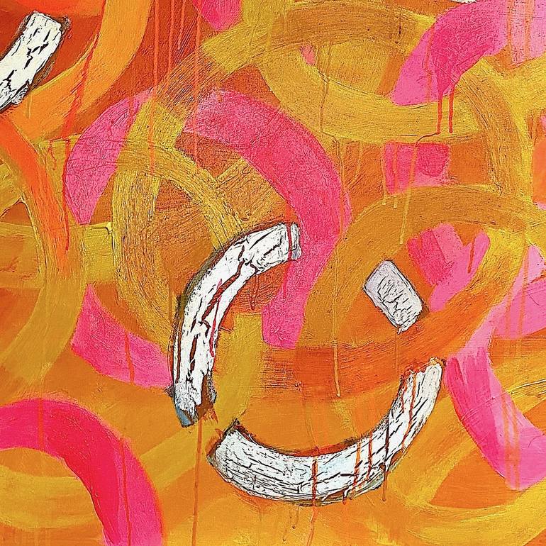 Original Abstract Expressionism Patterns Painting by Bianca Kremer