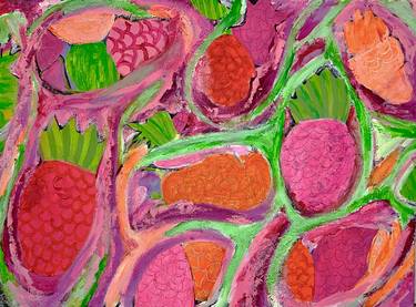 Original Abstract Expressionism Food Paintings by Bianca Kremer