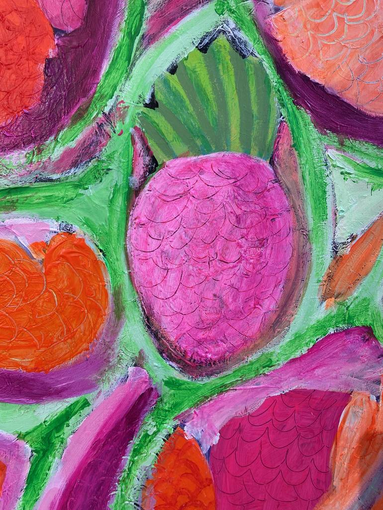 Original Abstract Expressionism Food Painting by Bianca Kremer