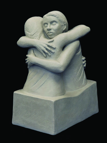 The Hug - Figurative Sculpture thumb