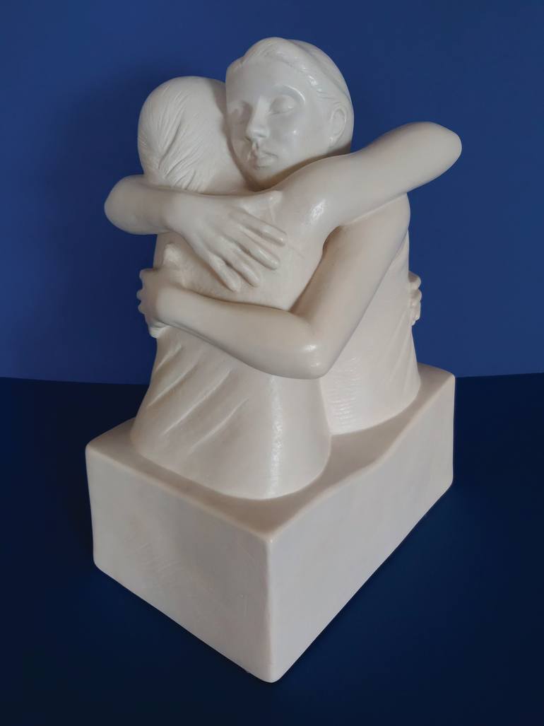 Original Figurative People Sculpture by Marie Smith